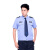 阿力牛 ASF36 夏季短袖衬衫 保安衬衣物业酒店工作服套装 蓝色短袖衬衣（送配件） 2XL-180 