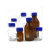 蓝盖试剂瓶螺纹口玻璃丝口瓶化学广口试剂瓶玻璃样品瓶实验密封瓶定制 蓝盖棕色 1000ml