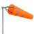 趣行 气象风向袋 风向标荧光型 工厂油气化工企业客户定制户外风向检测（不带立柱）150cm橙色反光款