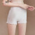 美标（MEIBIAO）商场同款女士内裤丝绸蚕丝睡裤性感打底裤防走光薄款可外穿安全裤 白色 L(165/80)