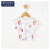 法国mafabebe婴儿衣服夏季薄款落肩T恤男女宝宝上衣童装 经典云朵粉色 90码（12-24个月） 