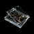 简愿 亚克力透明带盖方盒首饰盒裸钻盒吊坠钻石盒黑白双面磁铁收纳盒 长方形 10.3*8.3 磁铁裸石盒