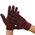 手套劳保耐磨加厚防滑线手套工作工地防护防水棉线手套60双 红色800克60双 加厚
