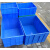 塑料周转箱塑料框加厚塑料筐蓝色周转胶框膠箱大号胶箱 3号箱343*268*126mm