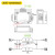 YUNSANDA电源滤波器CW4-1A6A10A20A30A-S(002)直流专用端子台 CW4-20A-S(002)