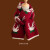 森林传说  GROVRUMO儿童围巾圣诞礼物新年礼物冬季韩版百搭圣诞保暖针织毛线学生围脖 小鹿树红色 均码