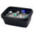 实验室用降温方形冰盒小号/中号/大号/干冰冰盒/液氮盒/冰盒/冰桶 2.5L带盖