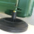 定制适用户外240升垃圾桶大轮子 120L塑料环卫垃圾桶通用轮轴配件橡胶轱辘 100L轴1条