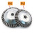 纳仕德 JS161 钢丝轮 角磨机专用平行轮除锈钢丝轮刷扭丝打磨轮 8寸200*25内孔扭丝