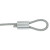 海斯迪克 HKCL-230 八字铝套 钢丝绳配件 夹头铝管 椭圆双孔铝扣卡扣锁扣 8字形铝夹头 M6（20个）