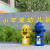 定制卡通垃圾桶大号带盖幼儿园室外消防栓可爱创意分类户外商用垃圾箱 深蓝 100cm大号