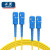 千天 光纤跳线 SC-SC 单模双芯 黄色 1.5m QT-DL30T