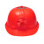 中国建筑安全帽 太阳能风扇帽子工地安全头帽盔建筑防晒帽带充电夏通风遮阳 普通-风扇帽-红色