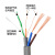 室外4+2芯8芯监控网线带电源一体线网络综合线复合线二合一300米m 【灰色】4芯0.5铜+2芯0.5铜电线 300m