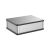 铝合金外壳控制器防水盒铝型材壳体电源密封盒铝盒子定做150*115 B款15011535皓月银浅灰塑盖