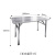 定制不锈钢长方桌折叠桌户外学习桌不锈钢烧烤桌 加厚折叠长方桌120CM*80CM*75高
