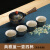 懒人功夫茶具套装自动旋转创意自动泡茶神器家用冲茶壶旅行便携式 49个 雅蓝茶壶4杯（安