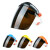 电焊面罩防护焊工焊接焊帽氩弧焊面屏面具眼镜气保焊烧焊头戴式 晟盾橙顶+白色面屏