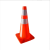 定制PVC路锥红路障圆锥市政安全警示反光锥雪糕桶三角锥形筒塑料 45cm红色
