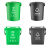 冠峰 20L方桶带漏网绿色 带滤网手提垃圾分类垃圾桶厨余茶渣干湿分离GNG-494