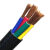 鹏贺 国标软电缆 RVV3*50+2*25平方 5芯3+2型软护套线多股铜丝阻燃型电缆线 1米