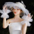 新娘手套长款婚纱礼服全指缎面保暖白色拍照有指婚礼仪式手套 米色6