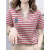 NY纯棉短袖t恤女士装2023年夏季新款女式打底衫宽松百搭半袖上衣服 红色 M建议95-105斤