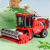 儿童大号惯性收割机玩具车农夫运输车小麦联合拖拉机模型男孩礼物 红色大号割麦机+小号运输拖