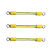 光伏接地线小黄线 2546平方国标BVR黄绿双色接地线桥架跨接线 8毫米孔径/100条装 2.5平方长80mm带护套100根