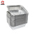 厚创 一次性铝箔餐盒 长方形锡纸盒烤鱼烘焙烧烤打包盒 400ml无盖 30个