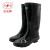 双安 BX005（S）耐酸碱长筒靴 防腐蚀防化学品橡胶靴 高筒36cm耐磨防滑雨靴 37码