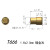 镀金Pogopin圆形铜柱母头连接器导充电铜针实心触点界面接触插针 T666/1.2*2mm