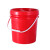 塑料桶带盖密封海蜇小桶子白色大胶水桶5L25L 花色10升透明