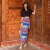 麦妮兰一片式半身裙民族风复古A字裹裙傣族垂感波西米亚旅游穿搭度假风 0斤均可