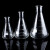 海斯迪克 HKC-170 玻璃三角烧瓶 高硼硅耐高温平底锥形瓶 广口1000ml 