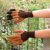 锐麻    园艺挖土带爪子耐磨园林户外种植修剪花园种花手套 绿纱黑 均码 