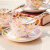 英式骨瓷咖啡杯套装欧式下午茶茶具创意陶瓷简约家用红茶杯 英式【富士山风情】