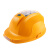 约巢太阳能双风扇国标认证安全帽工地防护帽蓝牙头盔降温加厚风扇帽 红色12500双风扇+灯+太阳能