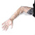 沸耐笙 FNS-02188 cpe护臂手套 食品级加长一次性塑料长臂手套 均码 磨砂白7.5g/只 30只/盒