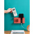 定制双格壁挂收纳盒床头手机充电支架遥控器空调遥控置物挂架 红色-2个装 1层