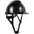 达林韦尔 碳纤维纹路 工地盔 安全帽 ABS工业防砸防撞工程建筑 国标 印字 98X亚黑 