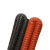 DYQT高温风管红色矽胶管300度5080160热风管耐高温软管耐高温钢丝管 橘红内径25mm*4米