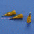 塑座不锈钢点胶针头螺口针头点胶机针头针嘴针咀1/4英寸胶头25MM 螺口黄色32G*6.5mm针头