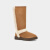 UGG女士雪地靴 Sunburst系列麂皮羊毛保暖高筒女靴子 栗色 36