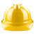 伟光ABS安全帽 V型防砸透气头盔工地安全帽 黄色按键式 1顶 可定制LOGO