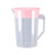 量杯带刻度量桶奶茶店专用大容量茶壶加厚塑料带盖量筒5000ml毫升 黄色
