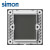 西蒙（SIMON）开关插座面板一开五孔插座空调网络四孔插座5孔墙壁C60系列荧光灰 空白盖板