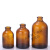 茶色棕色盐水瓶西林点滴瓶实验宠物试剂分装玻璃瓶 100ml+易撕拉铝盖20只