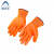 阿力牛 ASH77 全浸胶耐油耐磨手套 工业PVC挂胶手套 劳保工作手套 橘色 12双 