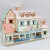 ODEK儿童手工拼装3d立体拼图小房子玩具屋制作木头材料diy别墅屋模型 天蓝色